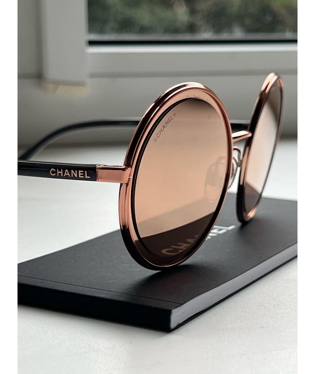 CHANEL Коричневые солнцезащитные очки, фото 3