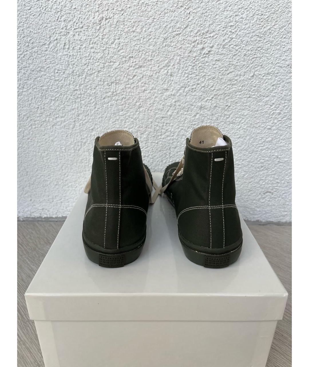 MAISON MARGIELA Хаки кеды, фото 4