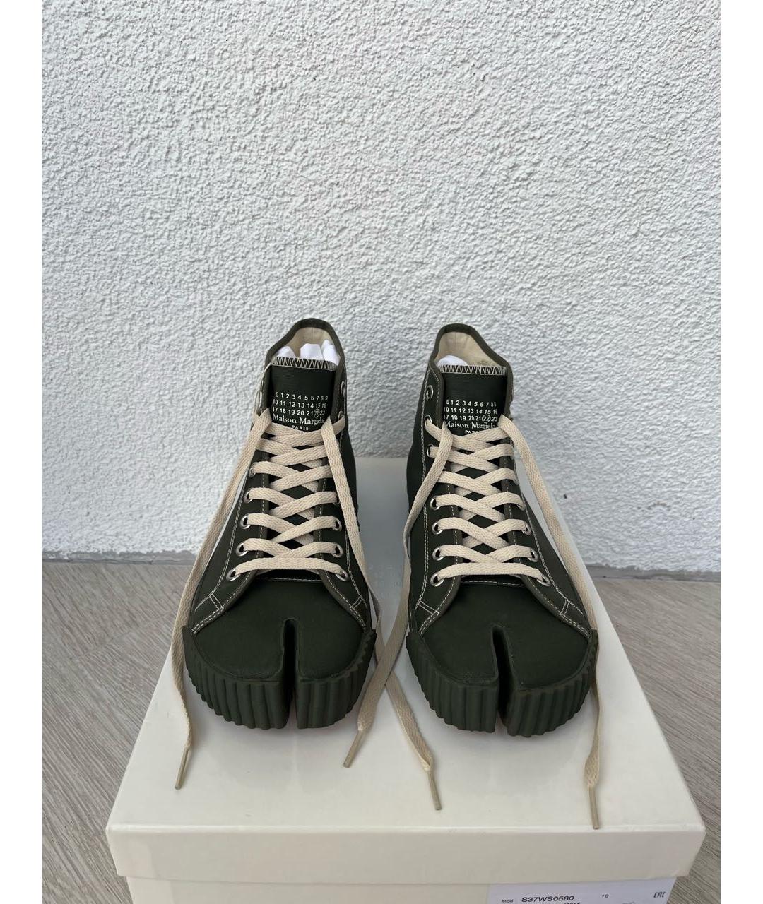 MAISON MARGIELA Хаки кеды, фото 2