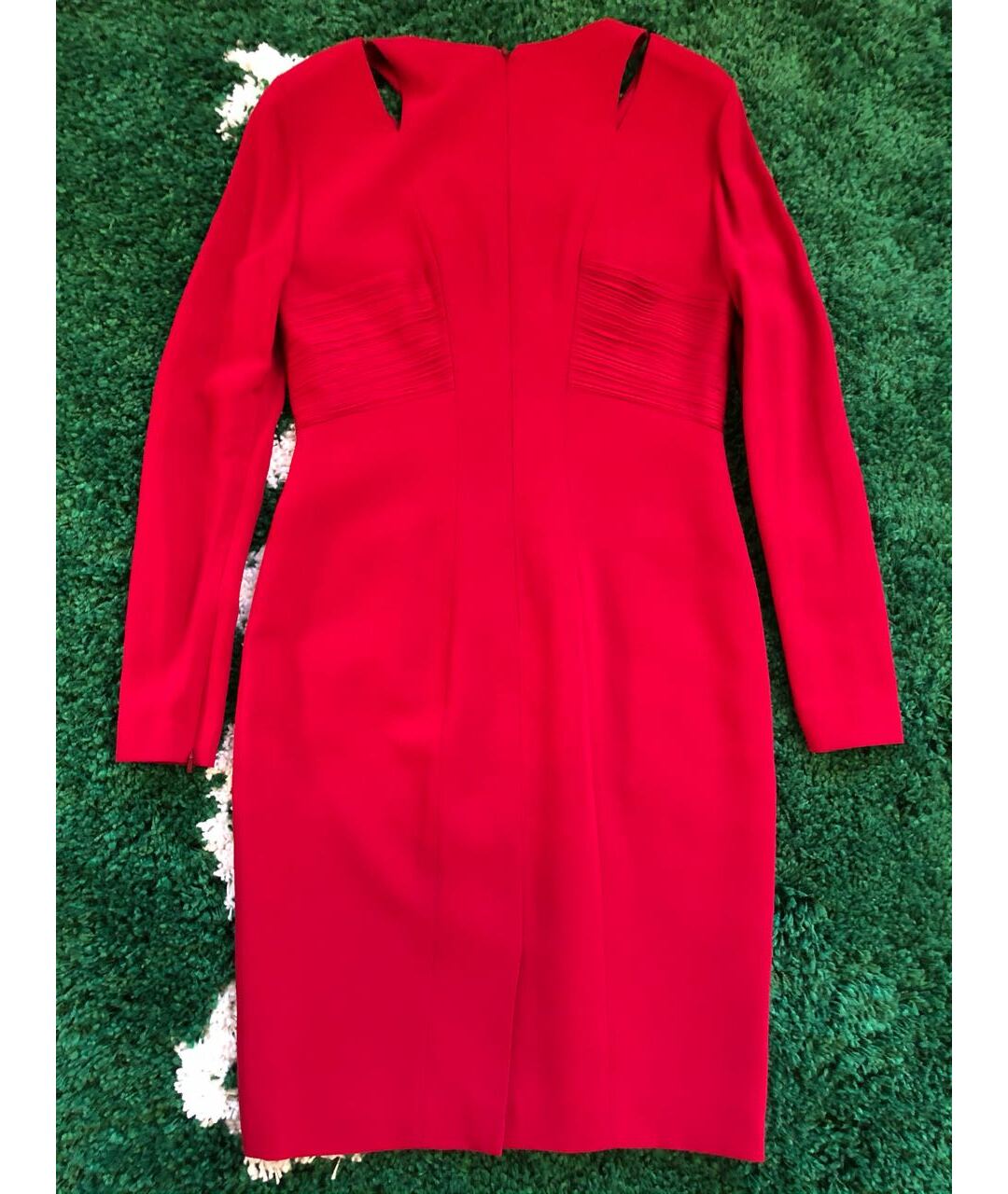 VERSACE Красное вискозное повседневное платье, фото 2