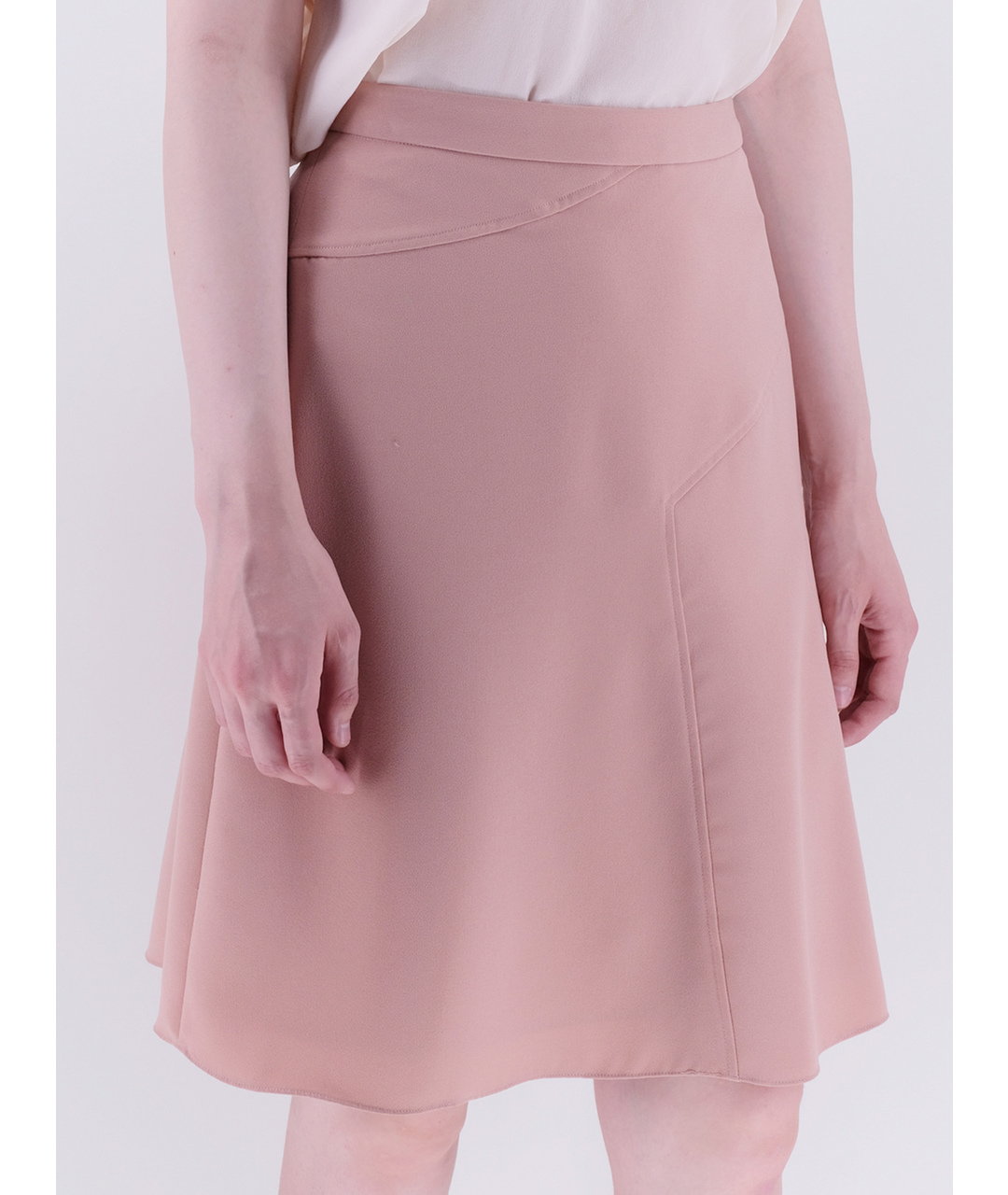MOSCHINO Розовая полиэстеровая юбка миди, фото 2
