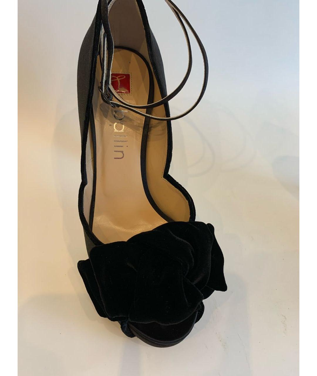 ALCHIMIA DI BALLIN Черные текстильные туфли, фото 7