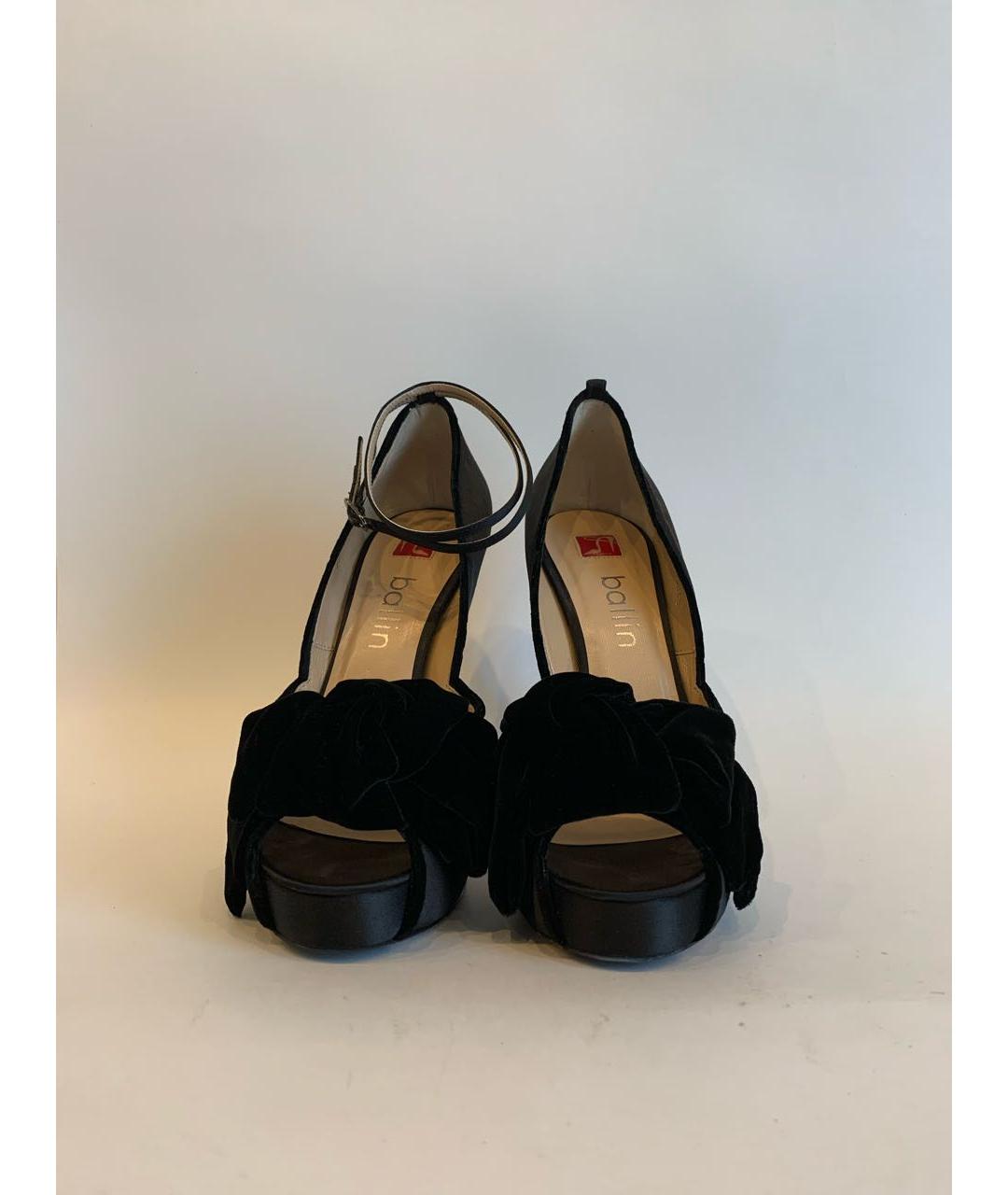 ALCHIMIA DI BALLIN Черные текстильные туфли, фото 2