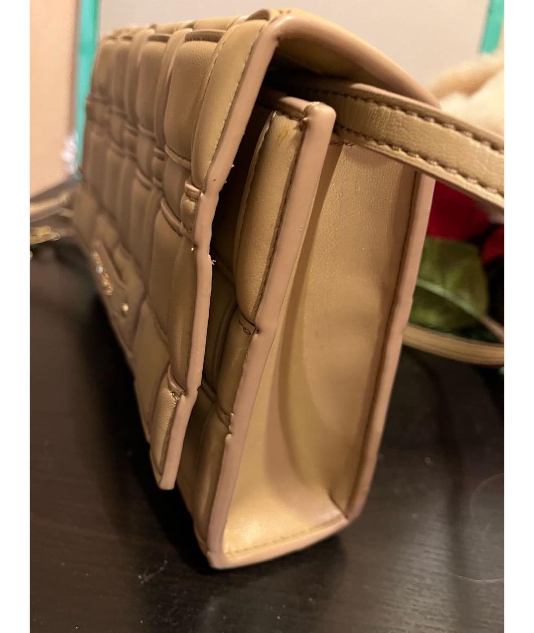 MICHAEL KORS Бежевая сумка через плечо из искусственной кожи, фото 2