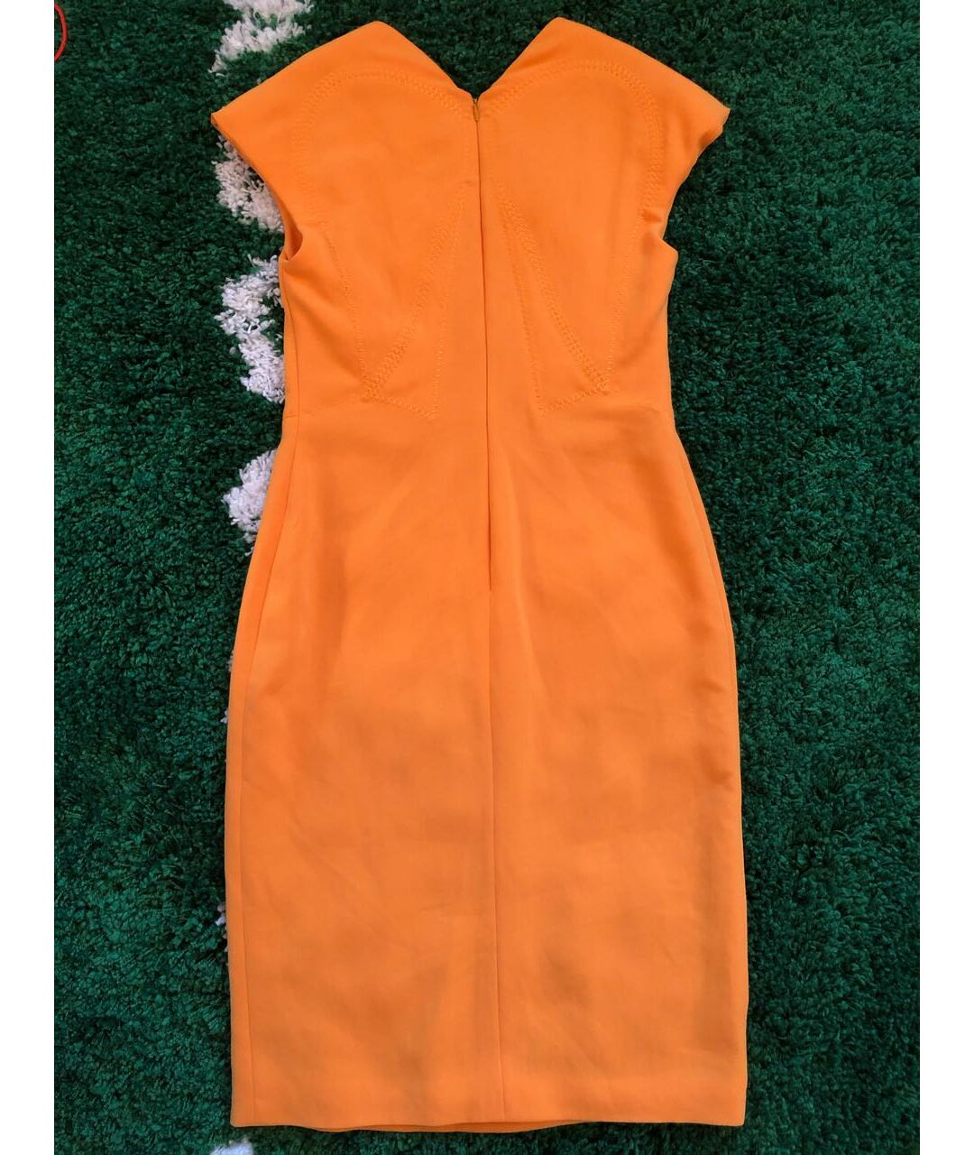 BOTTEGA VENETA Оранжевое повседневное платье, фото 2