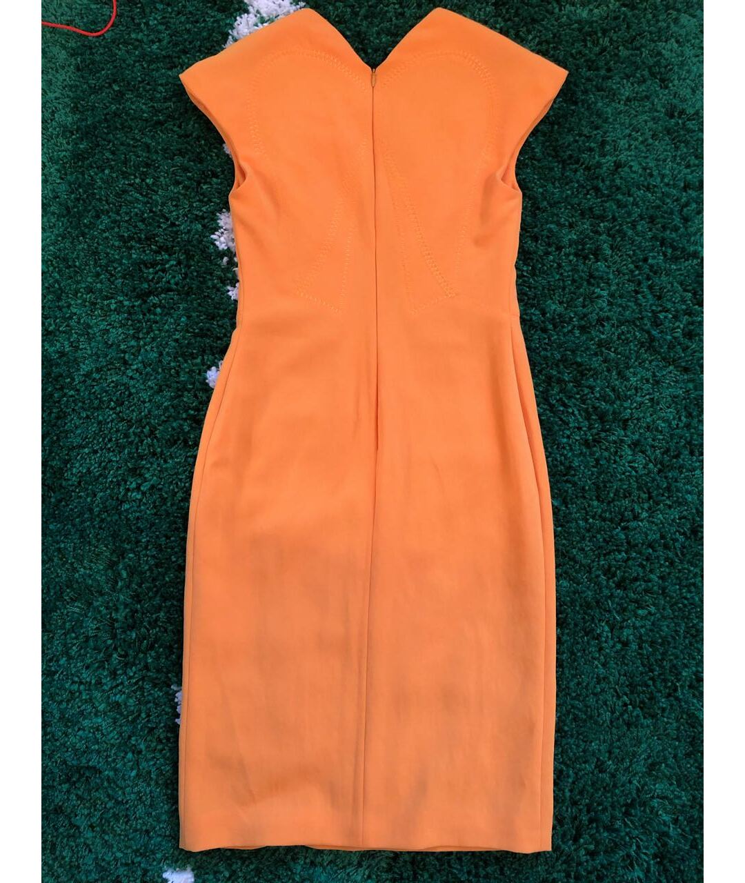 BOTTEGA VENETA Оранжевое повседневное платье, фото 2