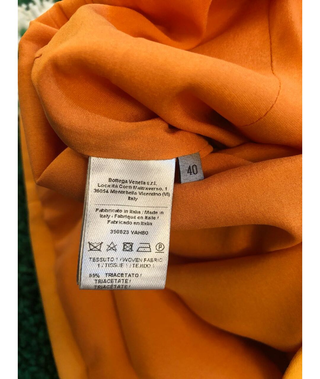 BOTTEGA VENETA Оранжевое повседневное платье, фото 4