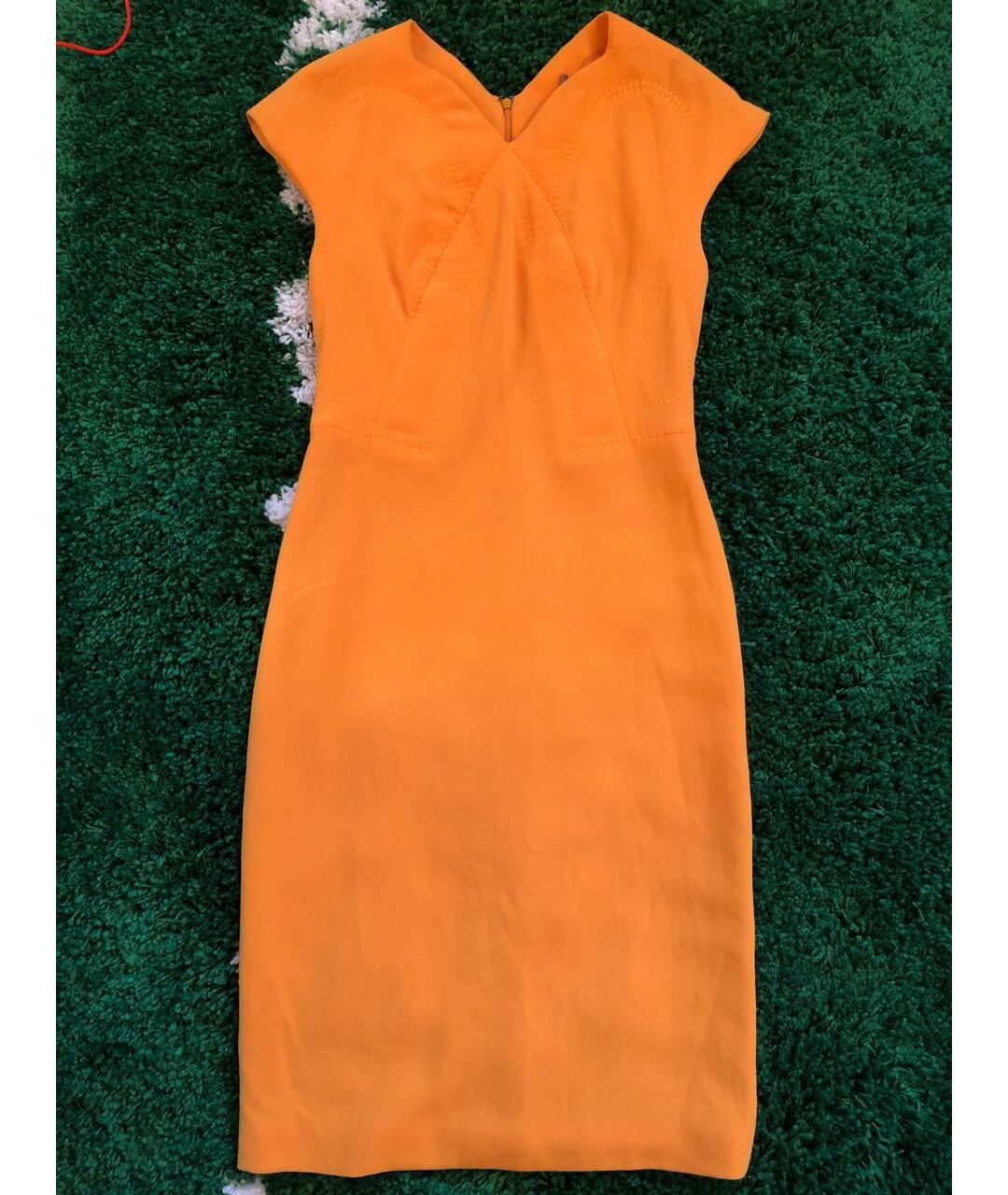 BOTTEGA VENETA Оранжевое повседневное платье, фото 9