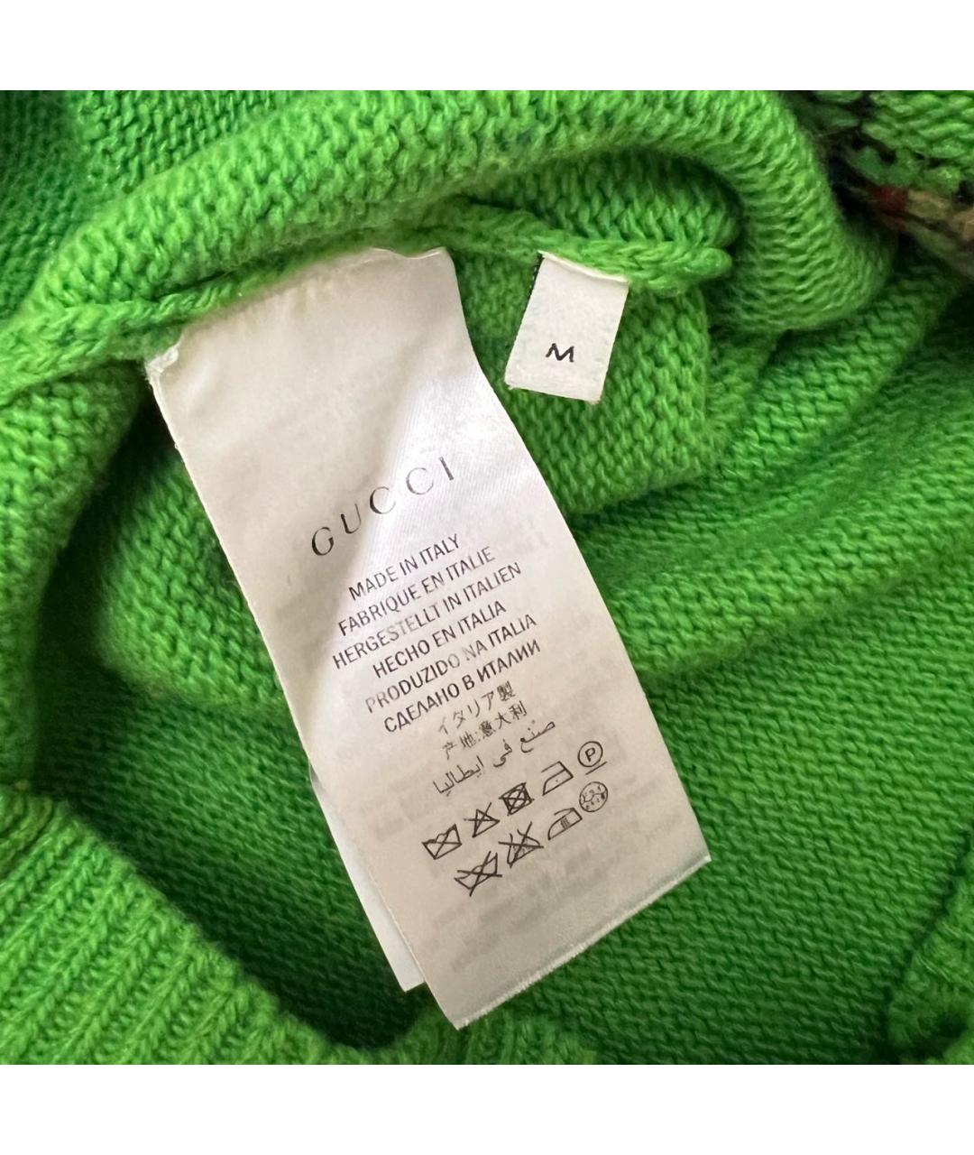 GUCCI Зеленый джемпер / свитер, фото 4