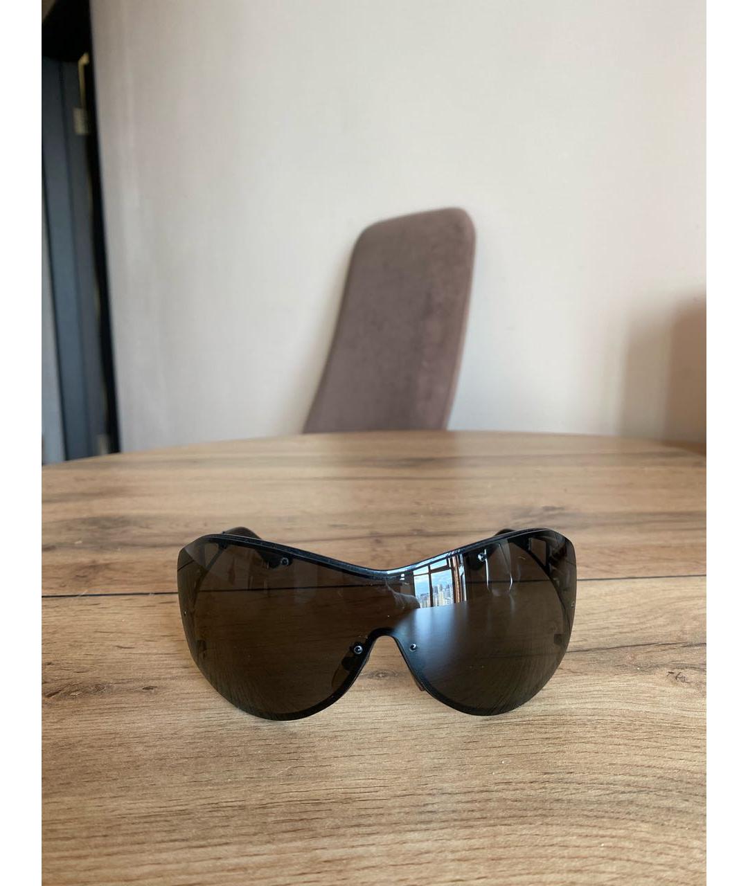 FENDI Черные пластиковые солнцезащитные очки, фото 6