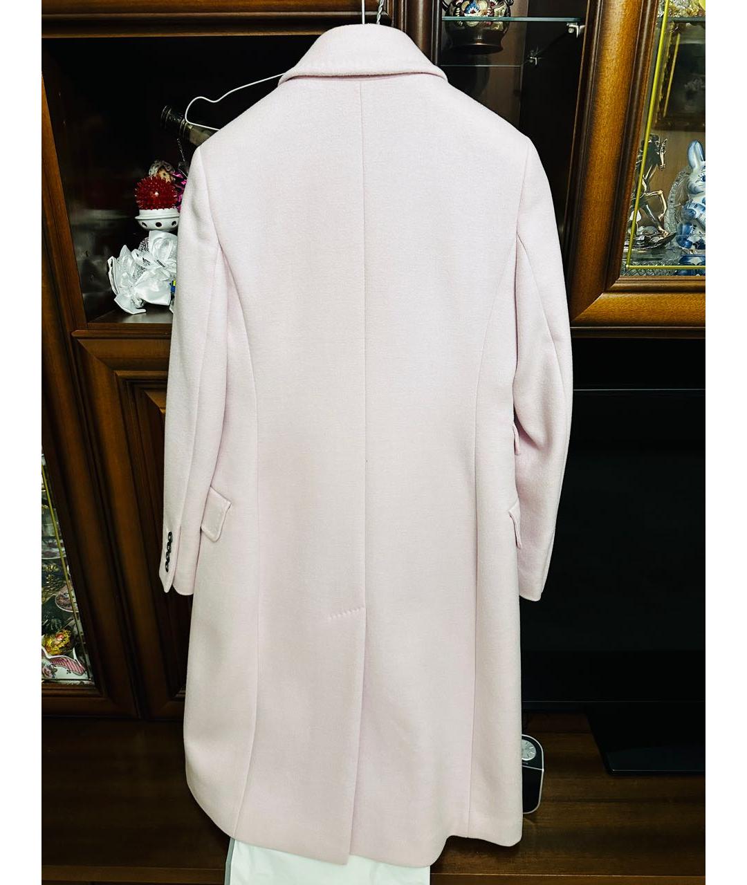 WEEKEND MAX MARA Розовое шерстяное пальто, фото 3