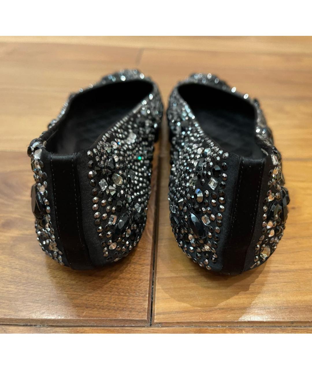 DOLCE&GABBANA Черные текстильные балетки, фото 4