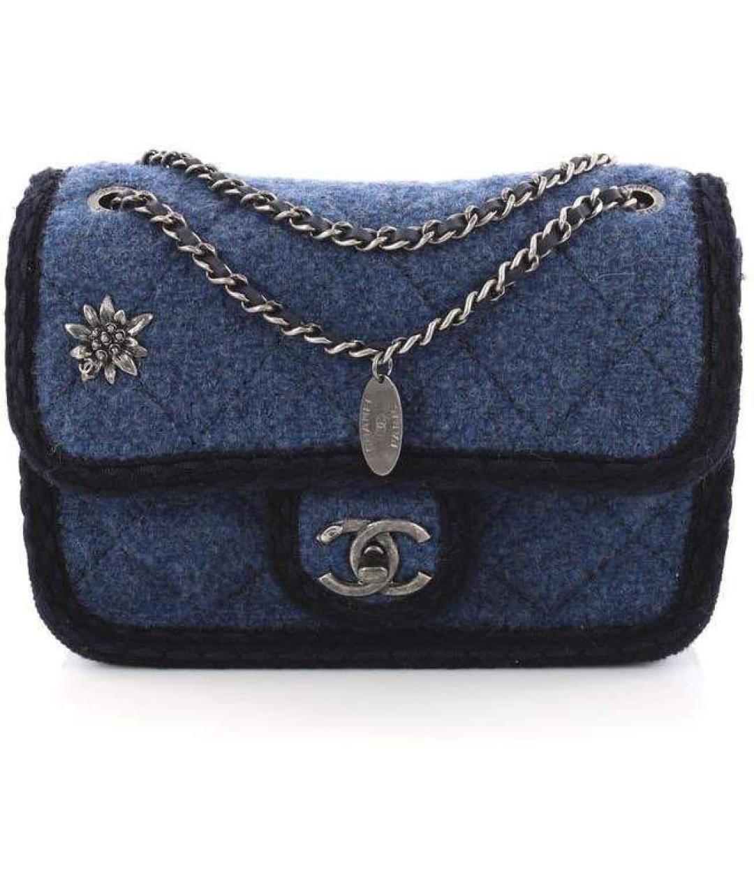 CHANEL Синяя сумка через плечо, фото 1