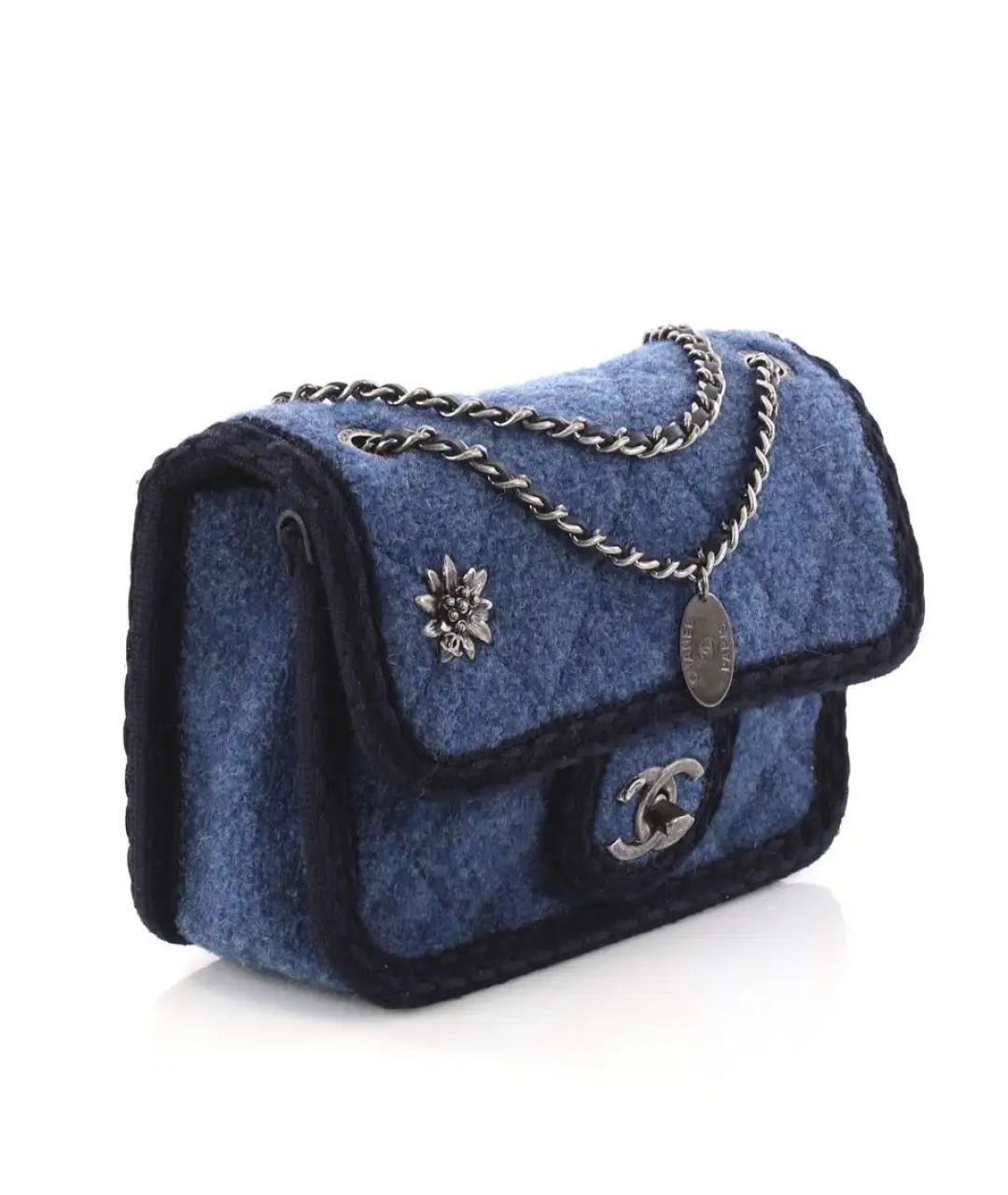 CHANEL Синяя сумка через плечо, фото 2