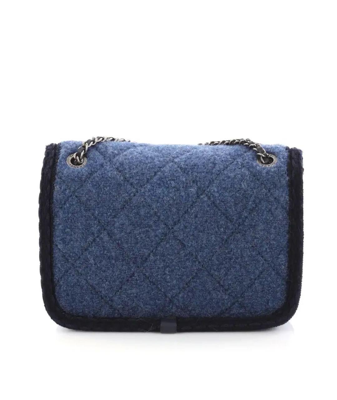 CHANEL Синяя сумка через плечо, фото 3