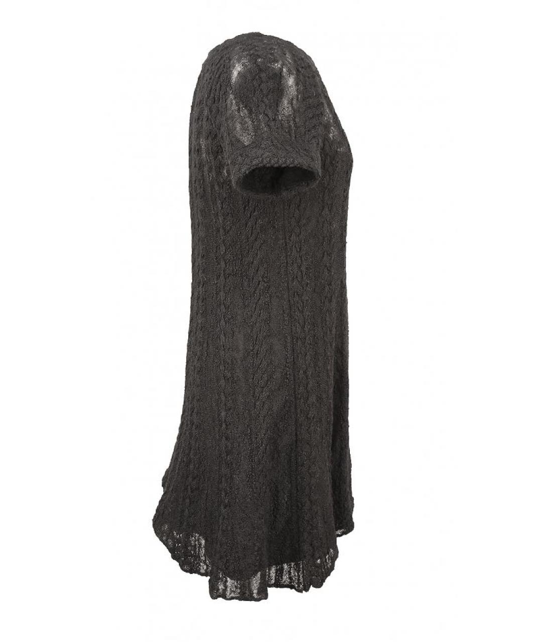 CHANEL PRE-OWNED Черное шерстяное повседневное платье, фото 6