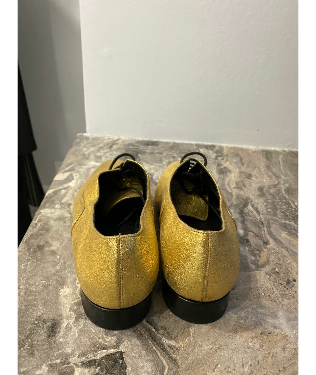 SAINT LAURENT Золотые ботинки, фото 4