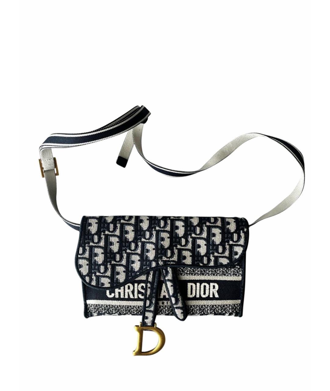 CHRISTIAN DIOR PRE-OWNED Темно-синяя сумка через плечо, фото 1