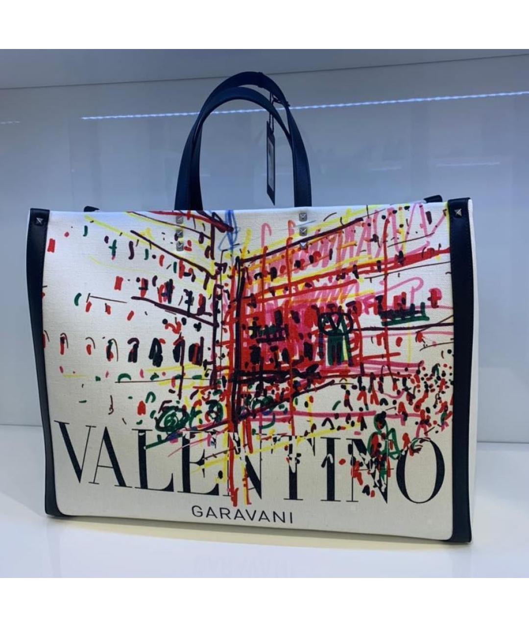 VALENTINO Белая сумка тоут, фото 3