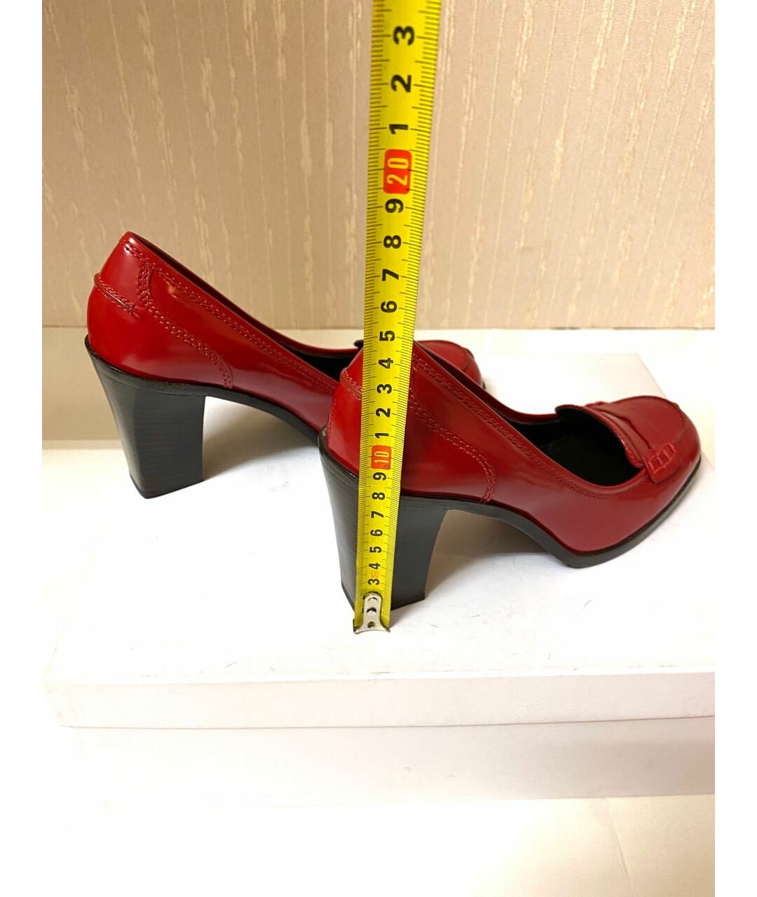 CELINE PRE-OWNED Красные кожаные туфли, фото 8