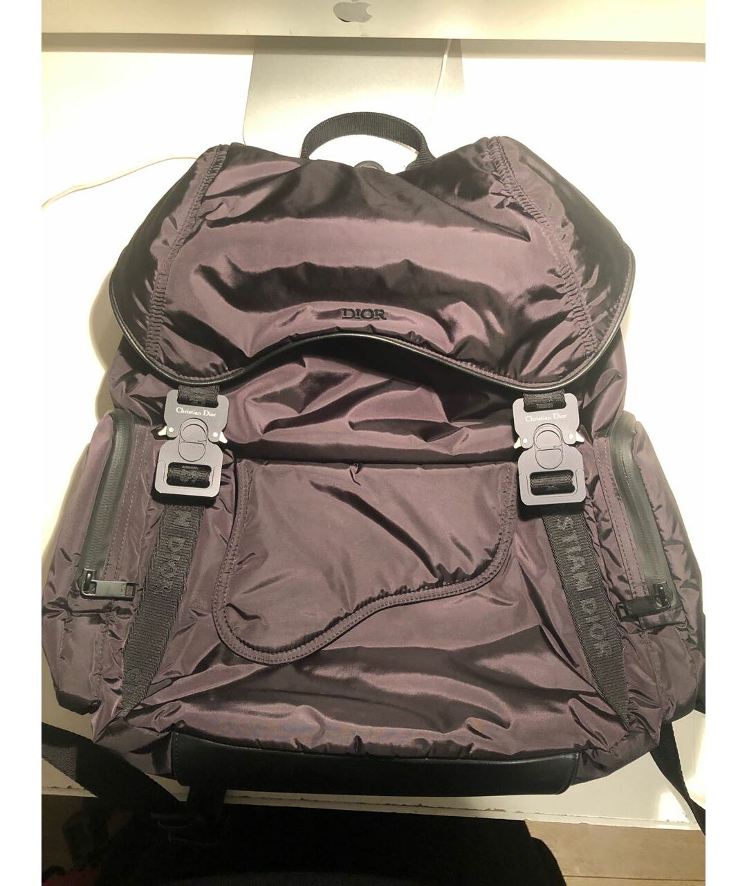 CHRISTIAN DIOR Черный синтетический рюкзак, фото 9