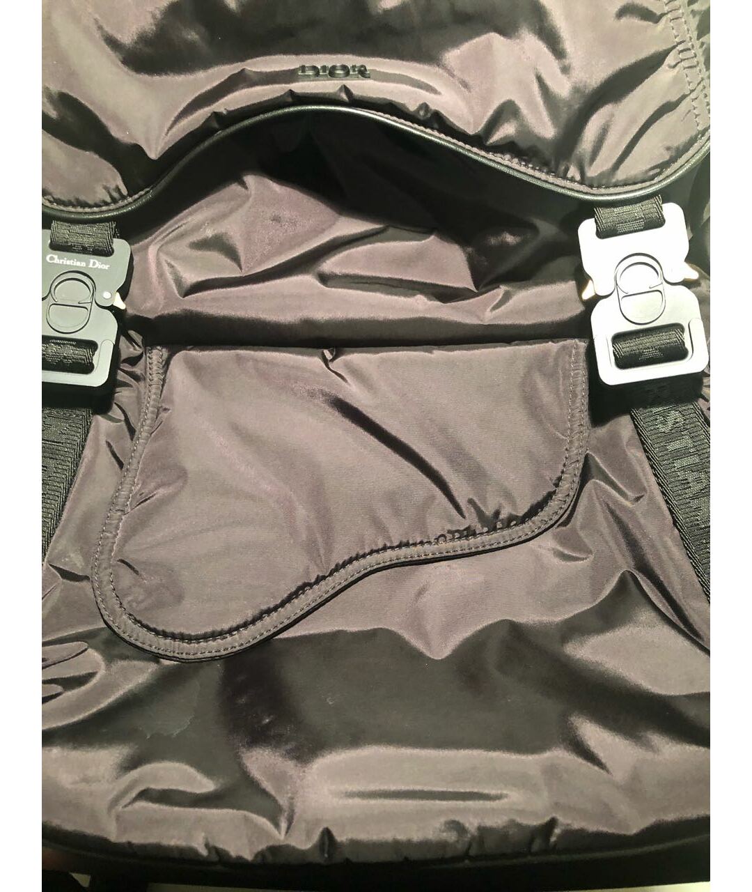 CHRISTIAN DIOR PRE-OWNED Черный синтетический рюкзак, фото 3