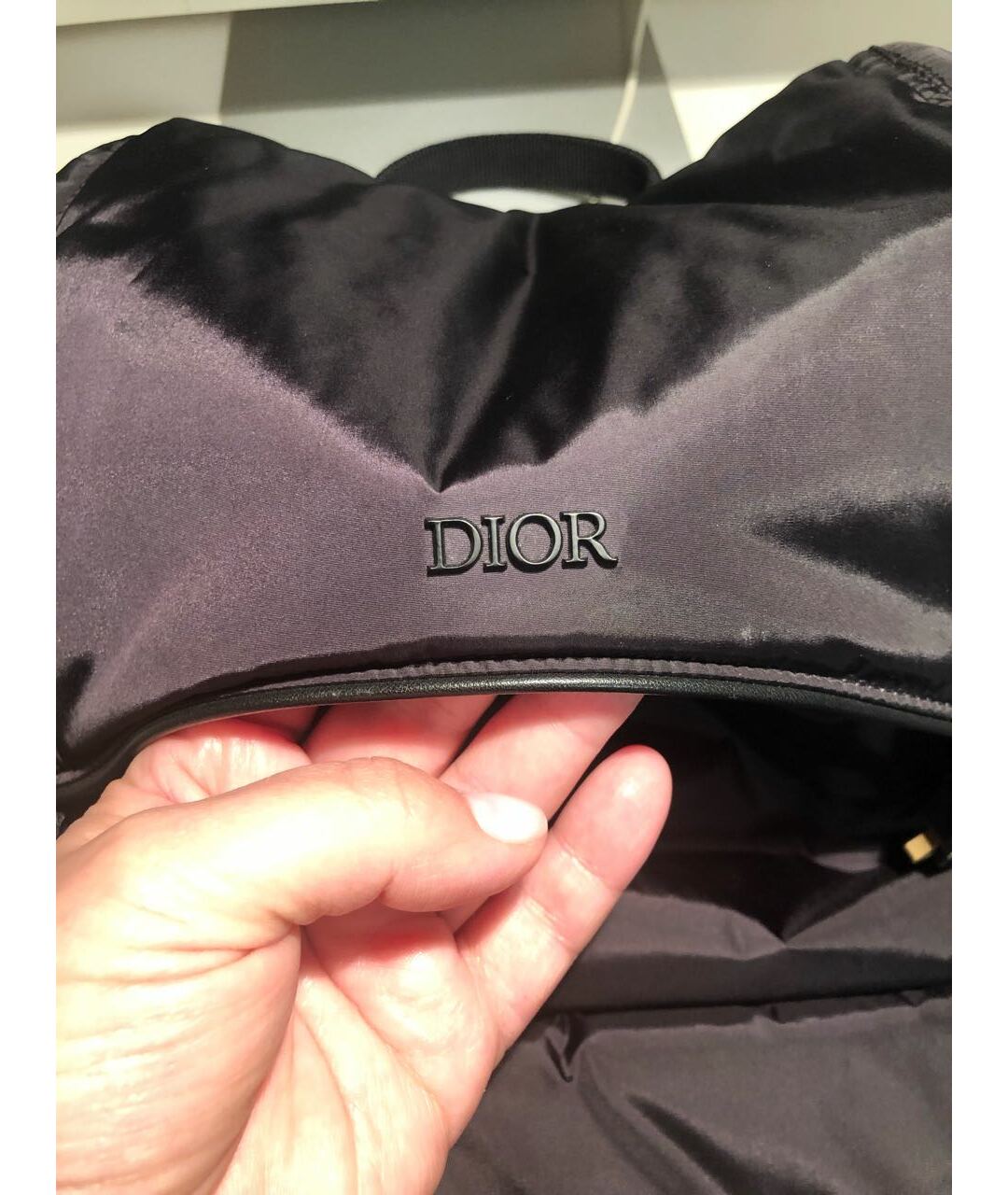 CHRISTIAN DIOR PRE-OWNED Черный синтетический рюкзак, фото 5