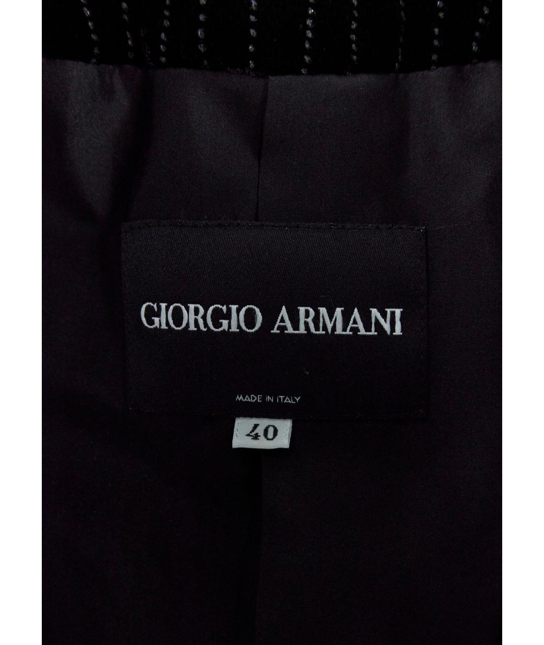 GIORGIO ARMANI Черный вискозный костюм с брюками, фото 3