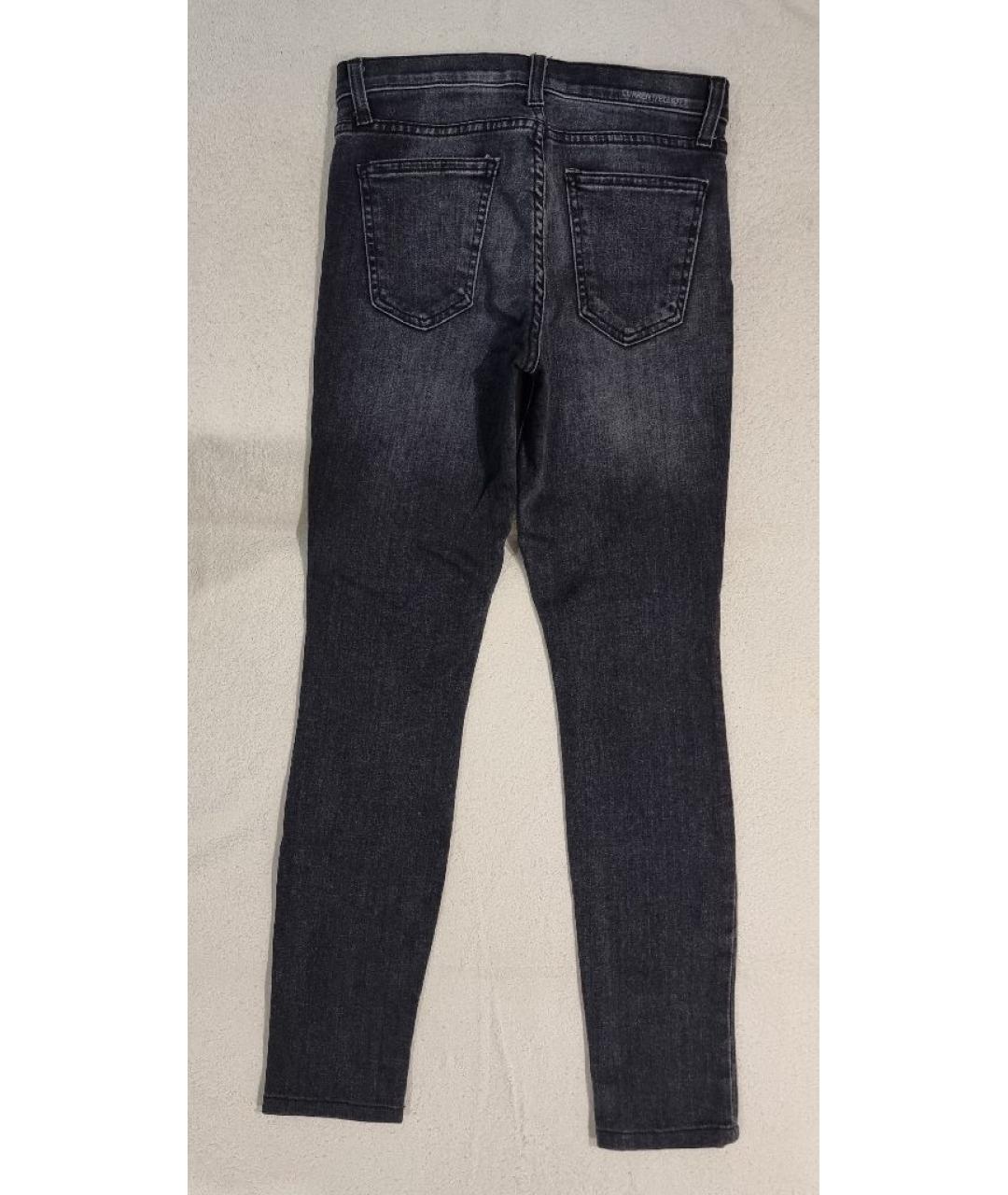 CURRENT/ELLIOTT Серые хлопко-сиацелловые джинсы слим, фото 2