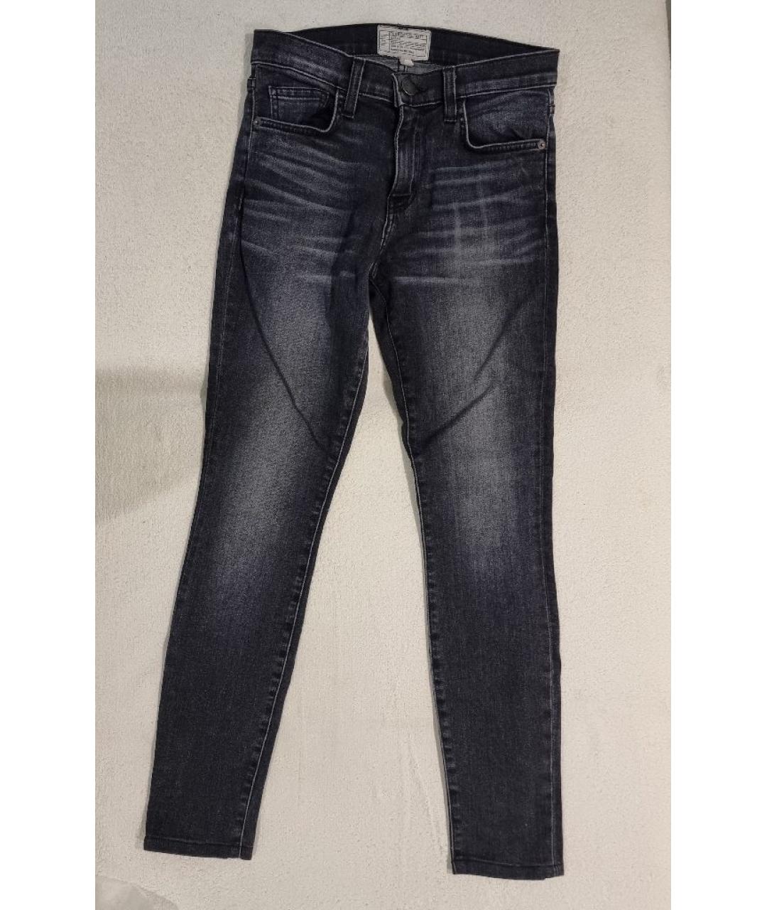 CURRENT/ELLIOTT Серые хлопко-сиацелловые джинсы слим, фото 5