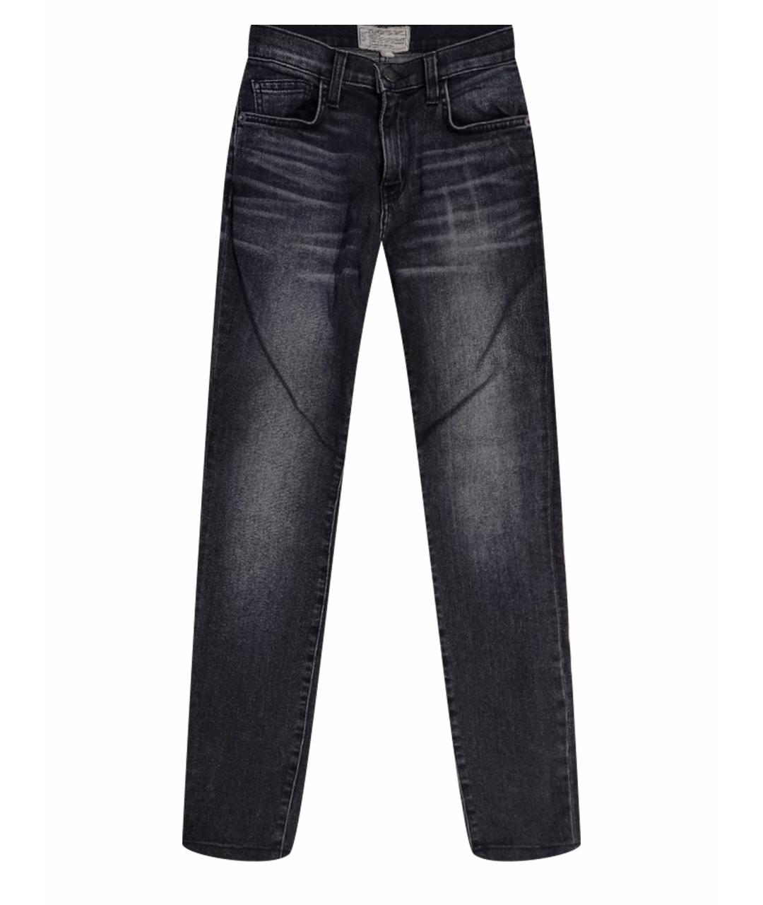 CURRENT/ELLIOTT Серые хлопко-сиацелловые джинсы слим, фото 1