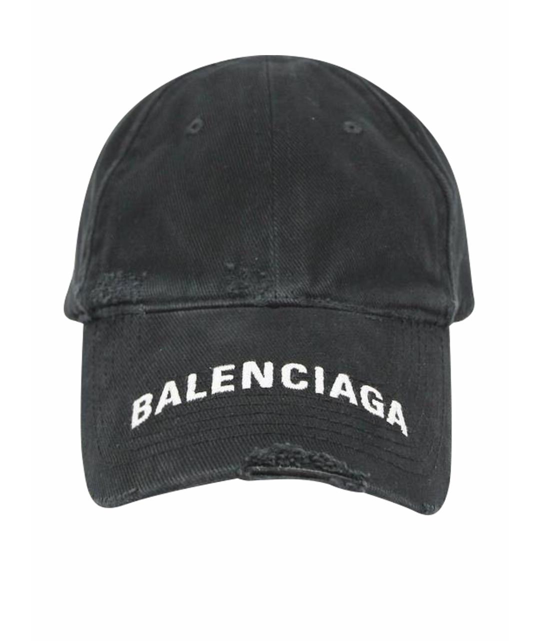BALENCIAGA Черная хлопковая кепка/бейсболка, фото 1
