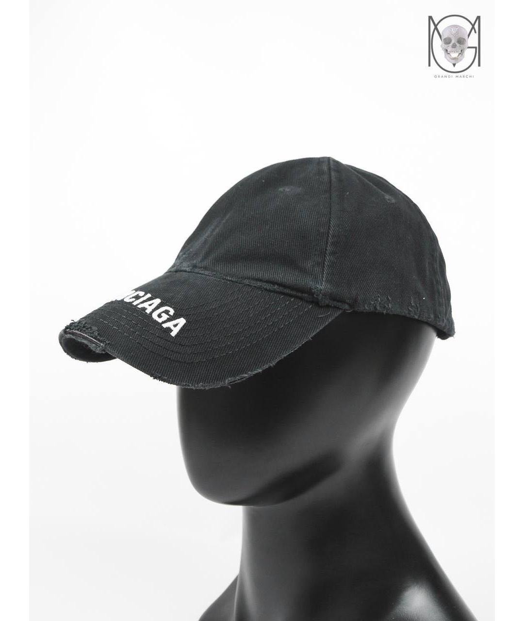 BALENCIAGA Черная хлопковая кепка/бейсболка, фото 5