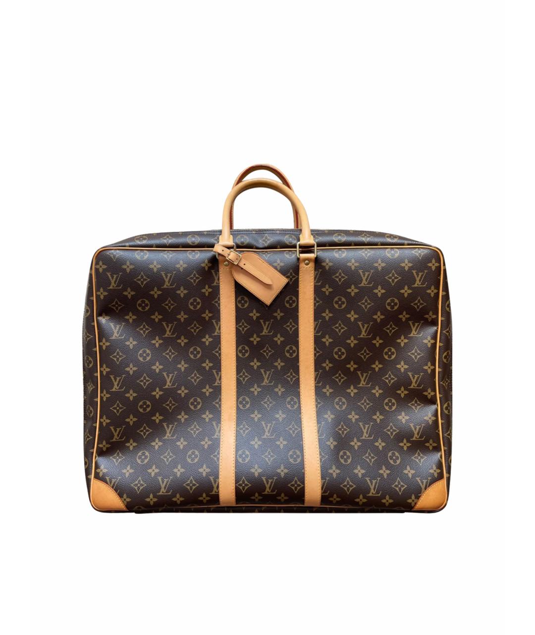 LOUIS VUITTON Коричневая кожаная дорожная/спортивная сумка, фото 1