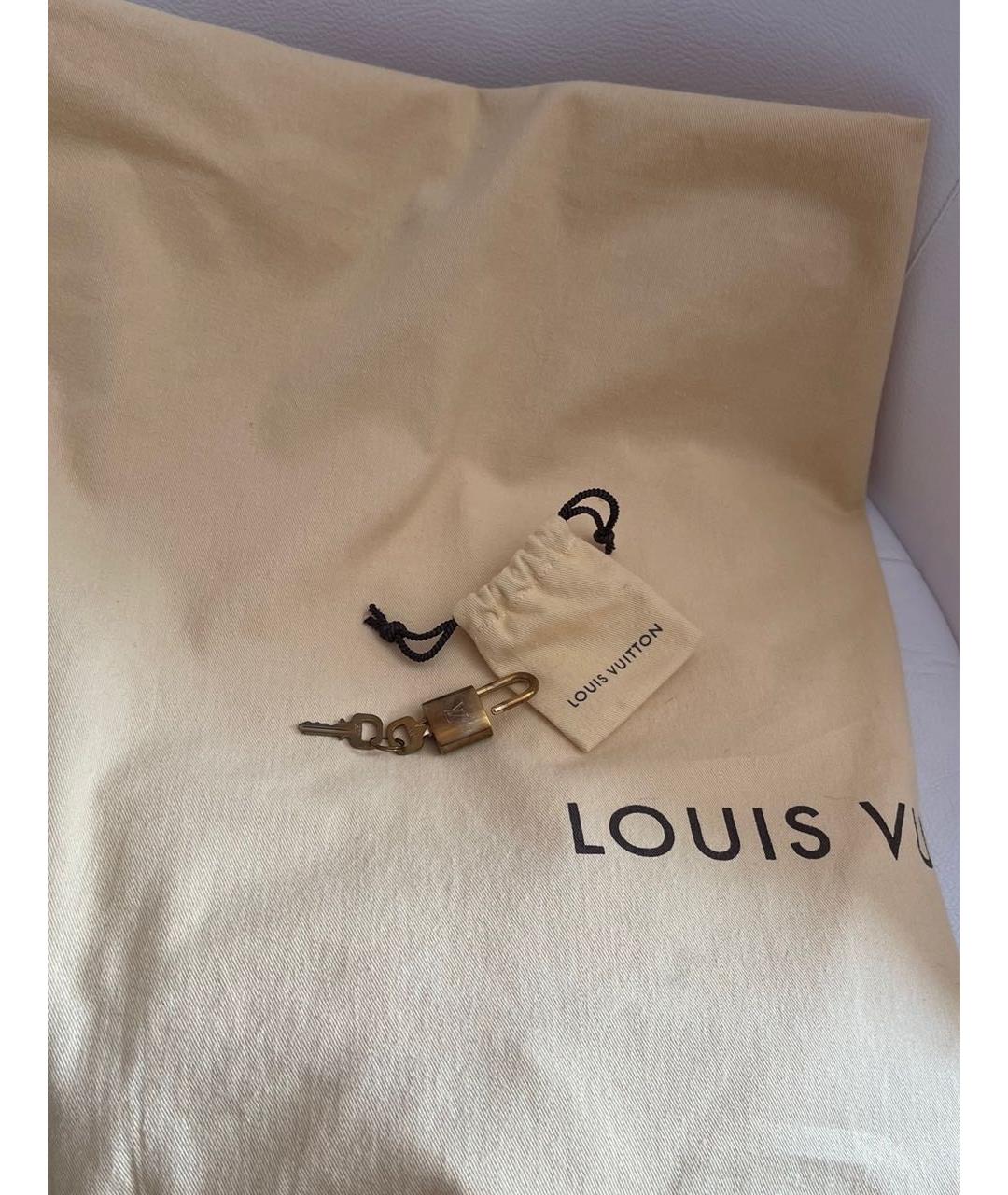 LOUIS VUITTON Коричневая кожаная дорожная/спортивная сумка, фото 6