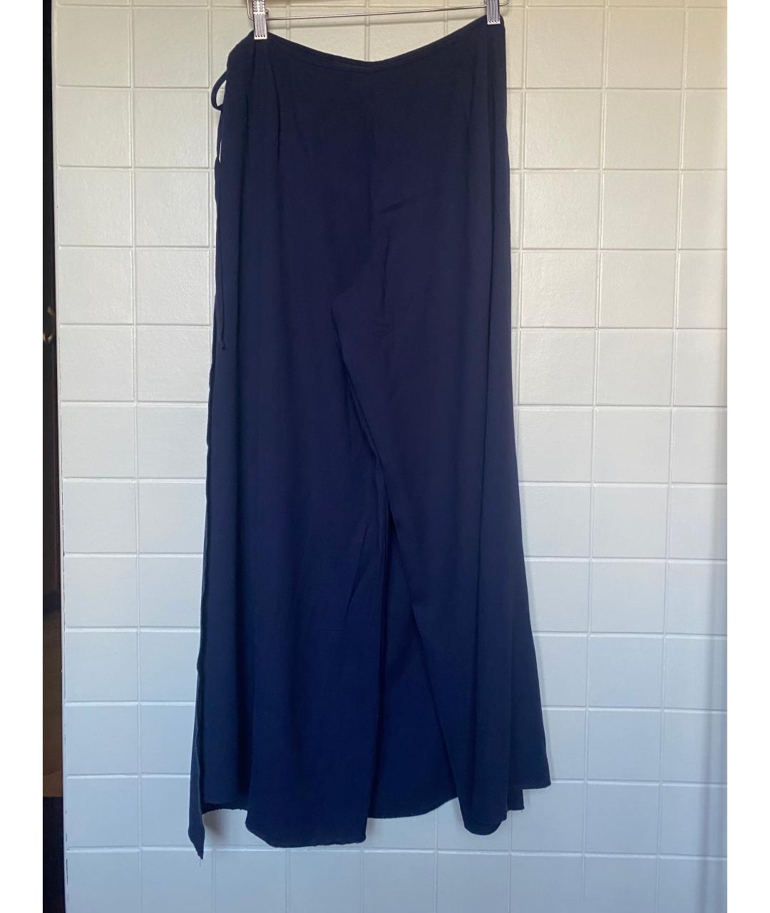ARMANI COLLEZIONI Темно-синие брюки широкие, фото 2