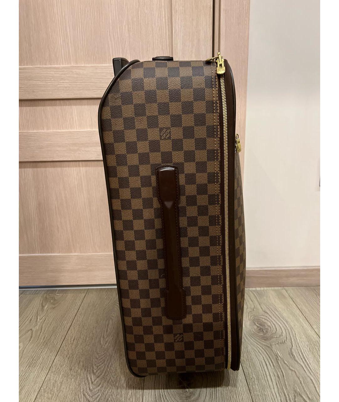 LOUIS VUITTON Коричневый чемодан, фото 5