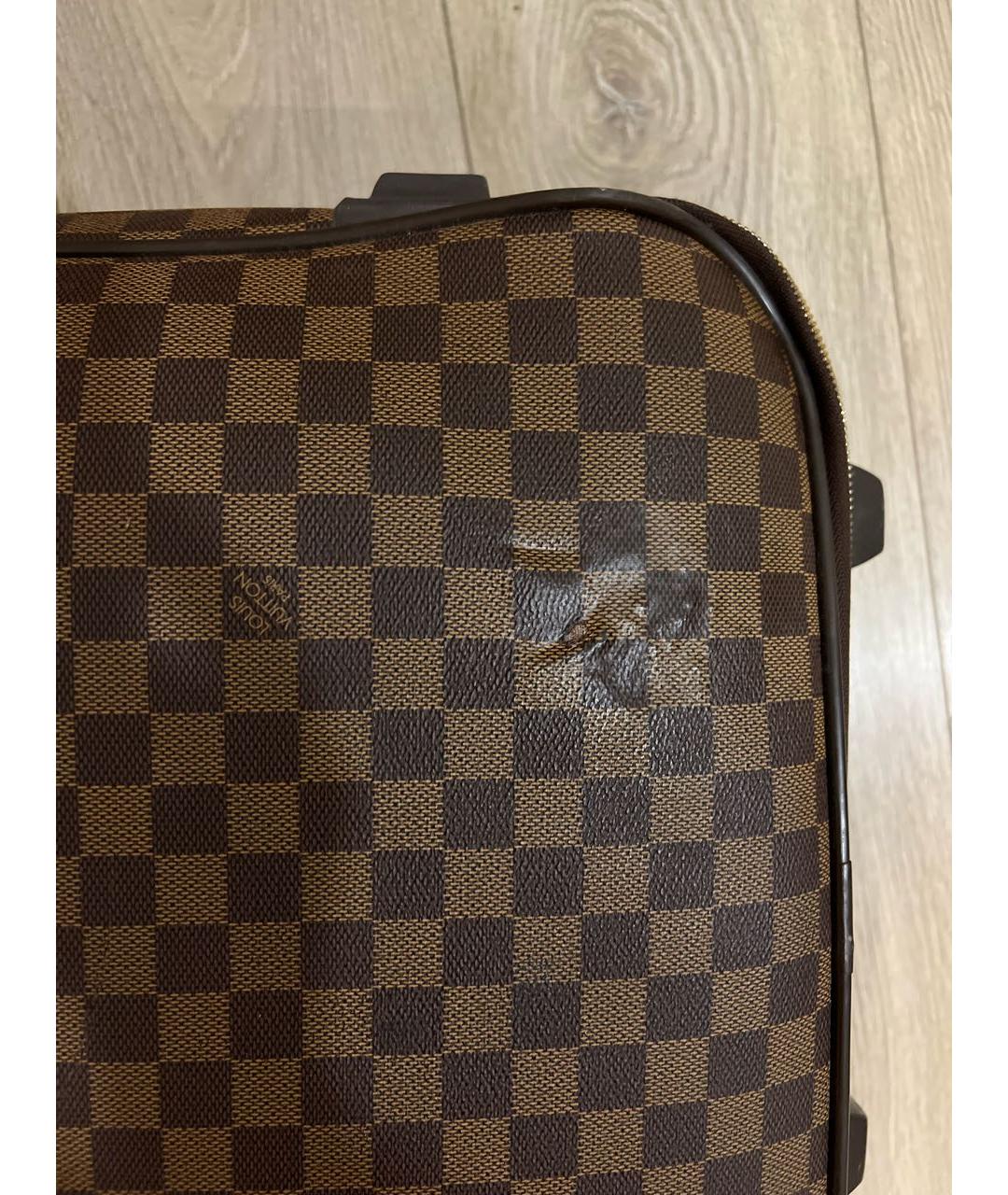 LOUIS VUITTON Коричневый чемодан, фото 7