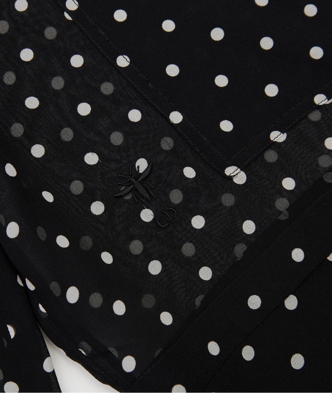 CHRISTIAN DIOR Черный шелковый комбинезон, фото 5