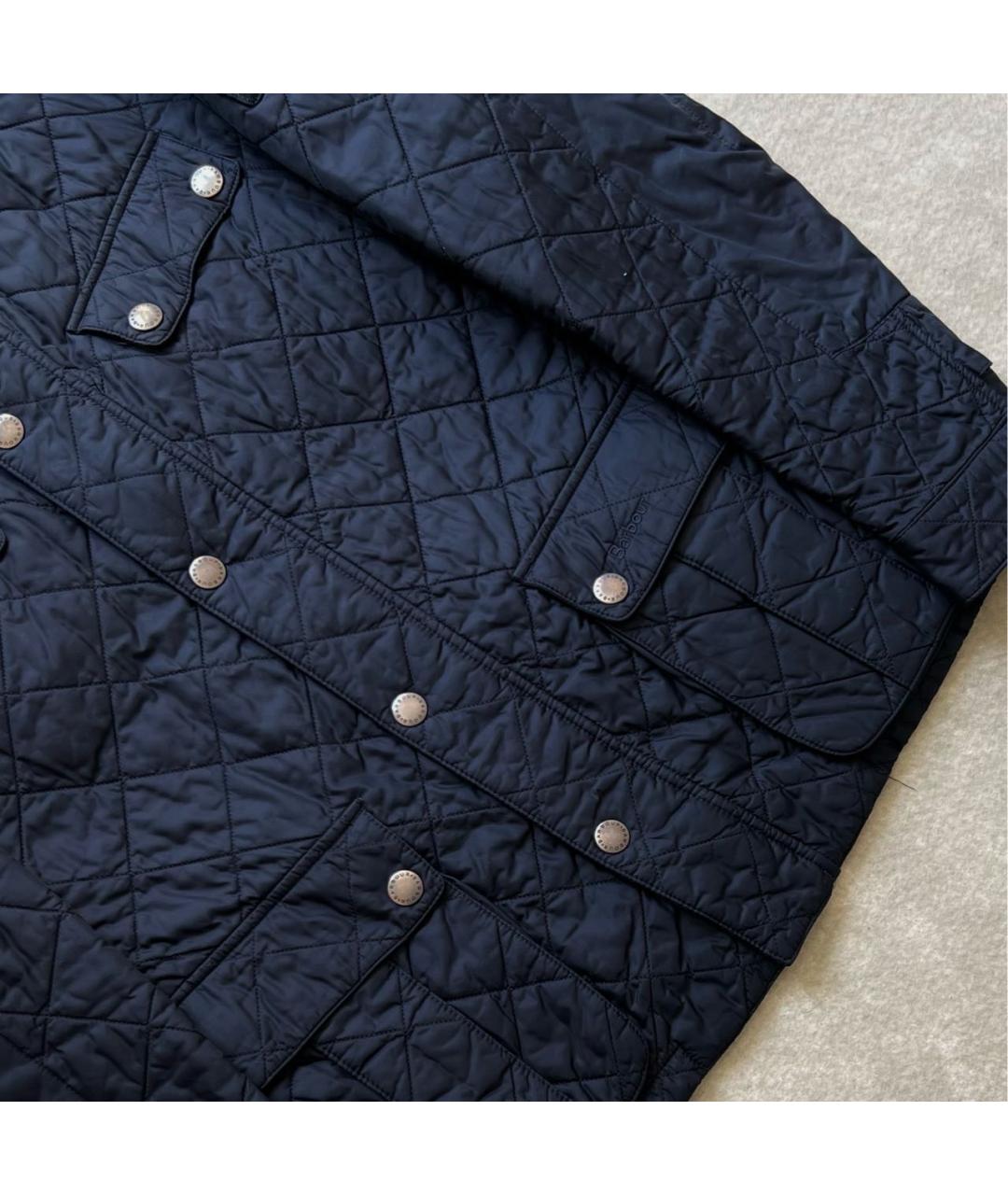 BARBOUR Темно-синяя синтетическая куртка, фото 8