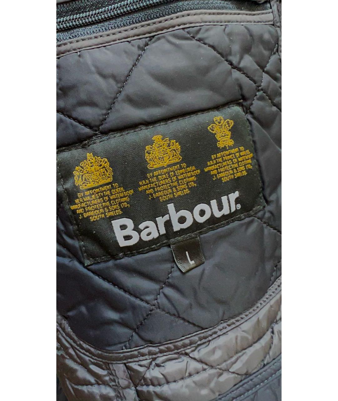 BARBOUR Темно-синяя синтетическая куртка, фото 5