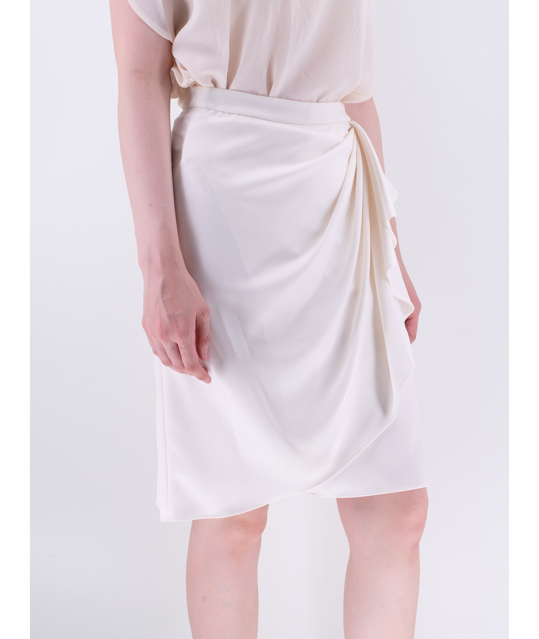 MOSCHINO Белая полиэстеровая юбка миди, фото 2