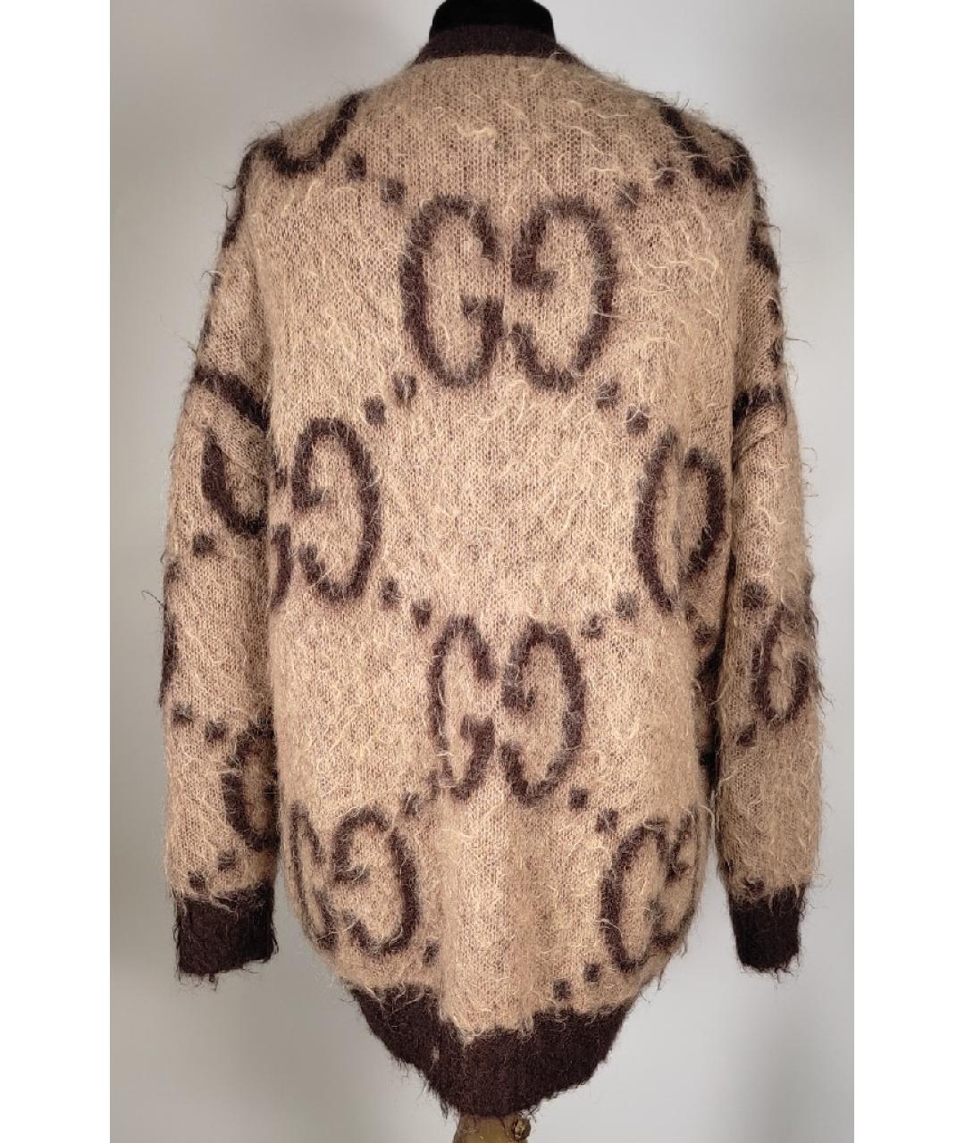 GUCCI Коричневый шерстяной кардиган, фото 4