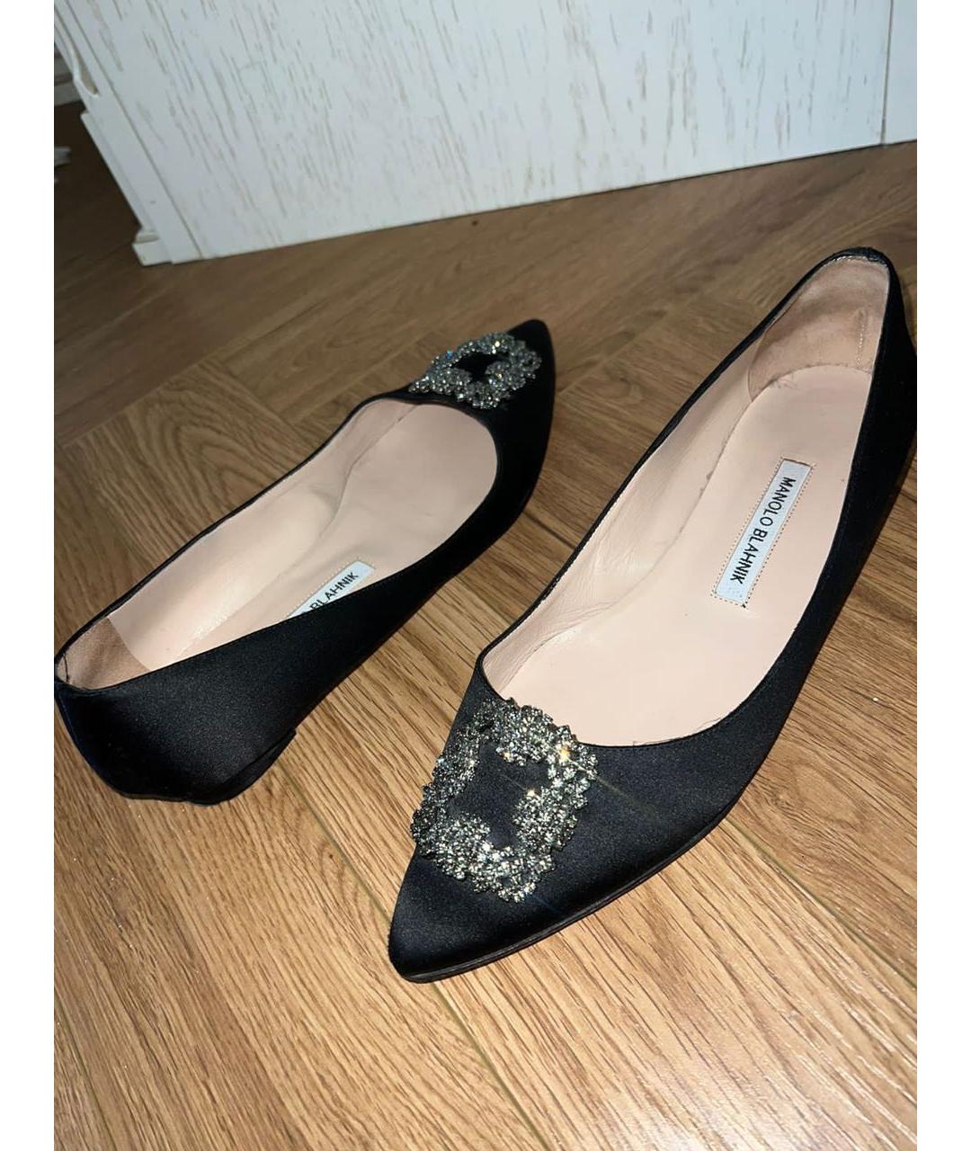 MANOLO BLAHNIK Черные балетки, фото 3