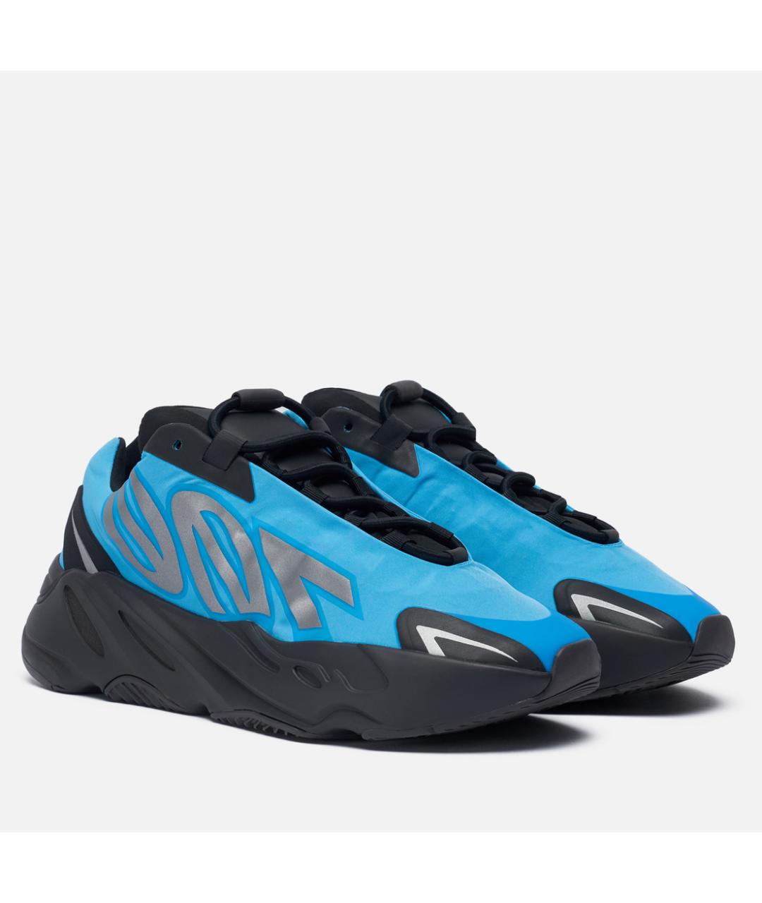 ADIDAS YEEZY Голубые низкие кроссовки / кеды, фото 2