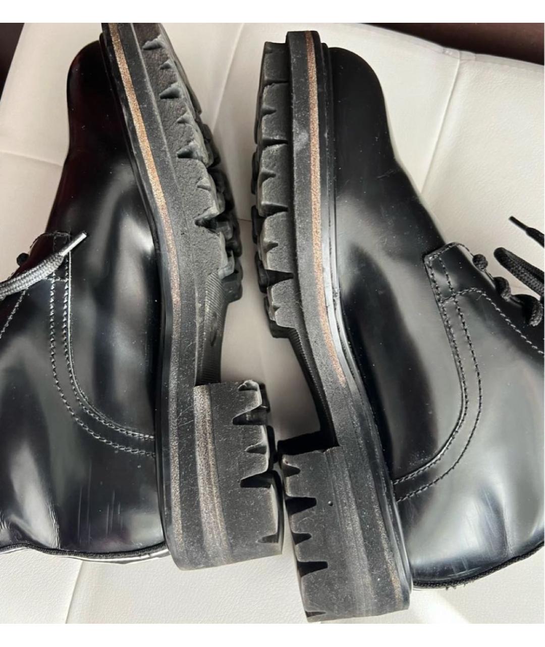 DSQUARED2 Черные кожаные ботинки, фото 6