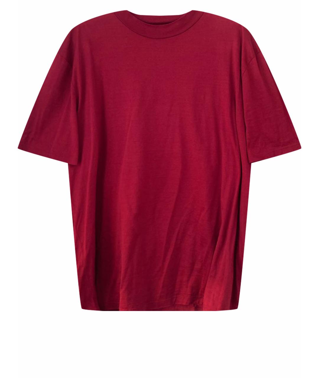 LANVIN Красная хлопковая футболка, фото 1