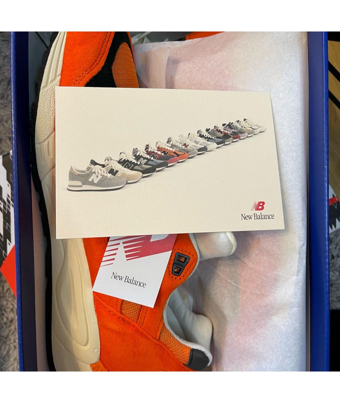 NEW BALANCE Оранжевые замшевые низкие кроссовки / кеды, фото 8