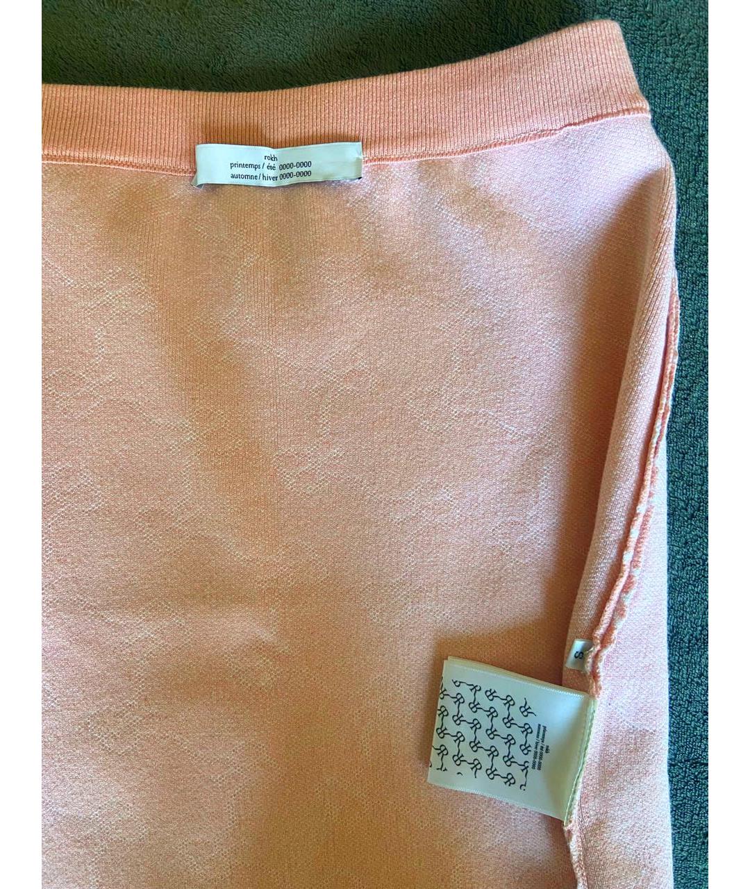 ROKH Розовая вискозная юбка мини, фото 2
