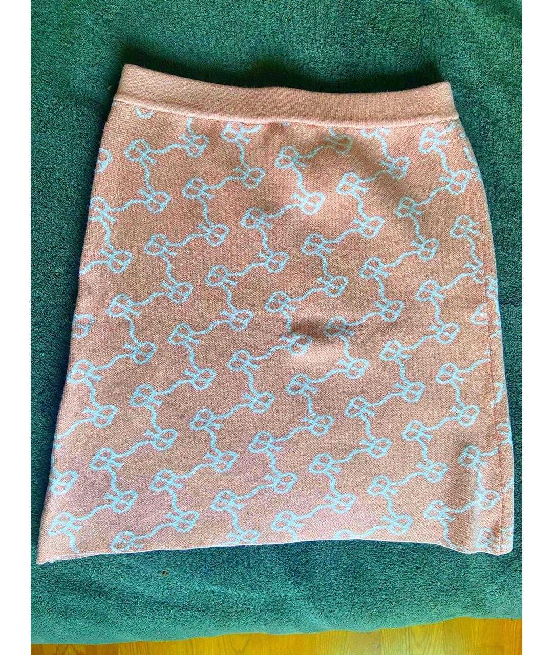ROKH Розовая вискозная юбка мини, фото 6